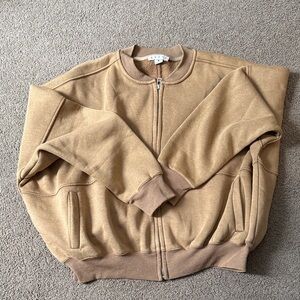Sweatshirt bomber jacket